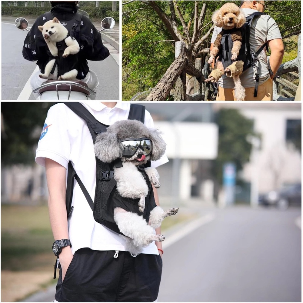 Wakytu Striped Dog/Pet Backpack Carrier Small